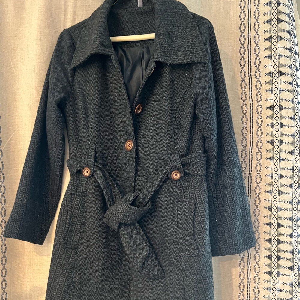 Maternity pea coat from pink blush